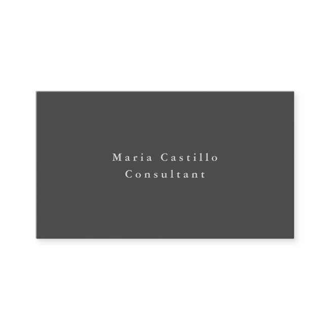 Simple Plain Elegant Grey Minimalist Modern Business Invitations