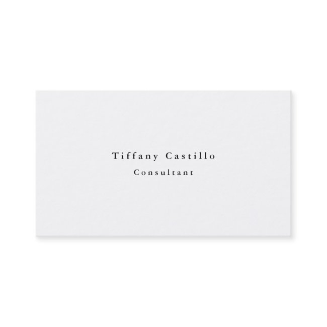 Simple Plain Elegant White Minimalist Modern Business Invitations