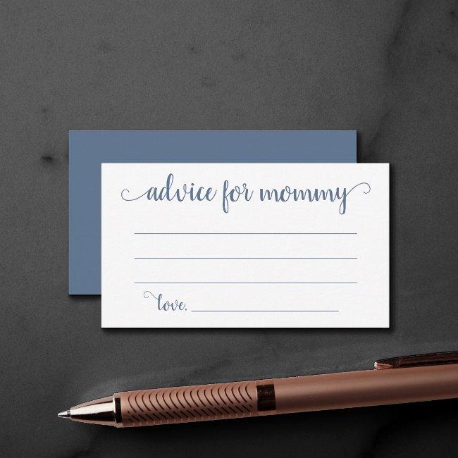 Simple Slate Advice | Dusty Blue Keepsake Invitations