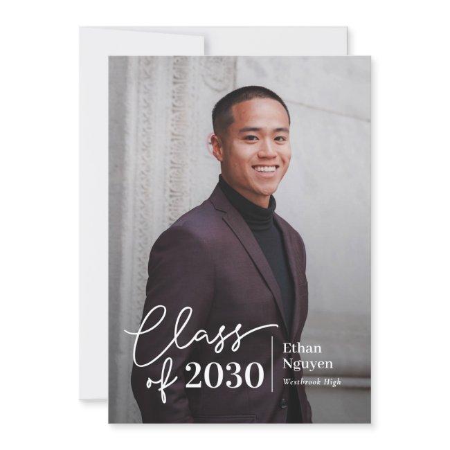 Simply Confident Editable Color Graduation Invitation