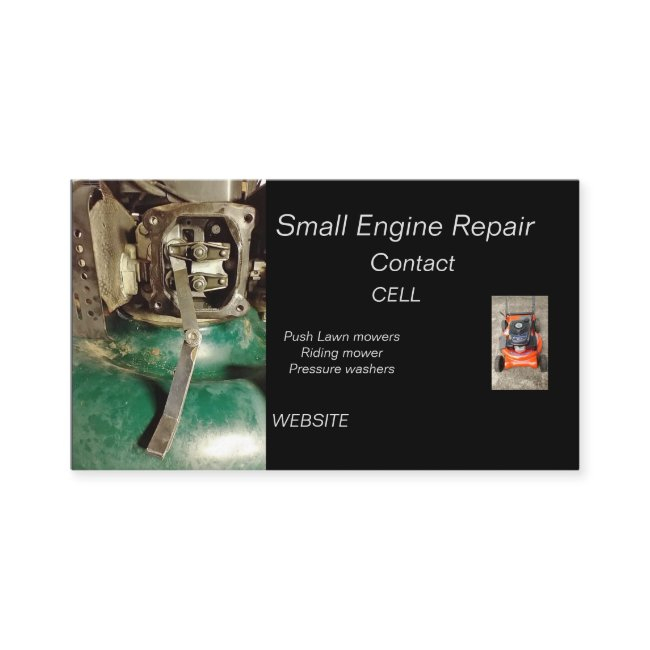 Small Engine Lawn Mower Repair Business Invitations