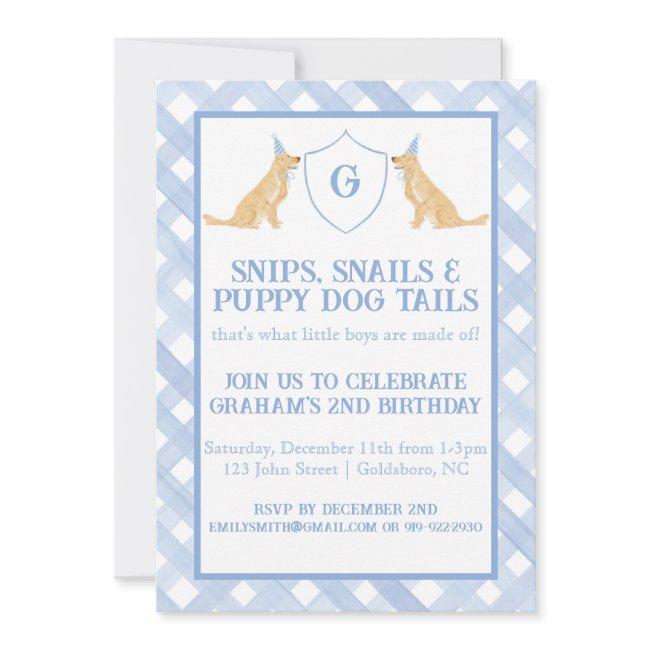 Snips, Snails & puppy Dog Tails Invitation