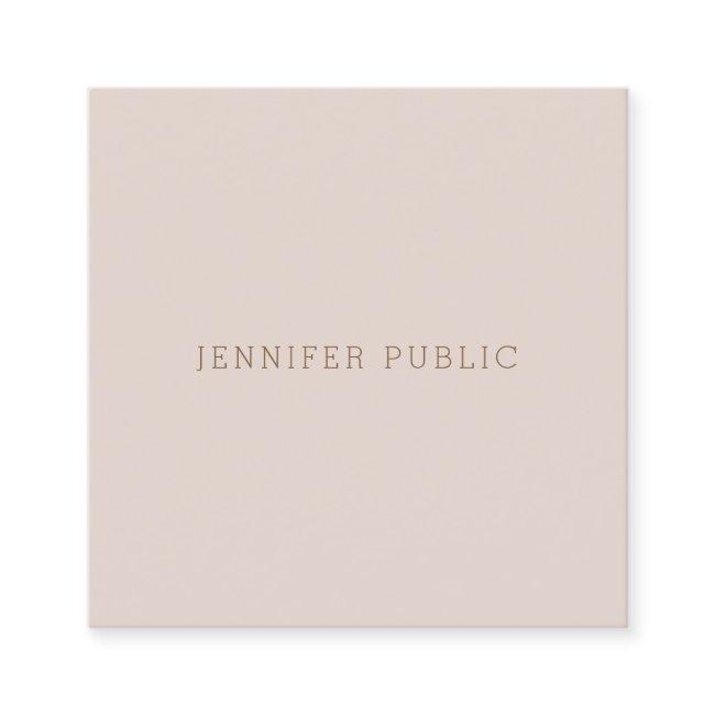Sophisticated Minimalist Modern Template Luxury Square Business Invitations
