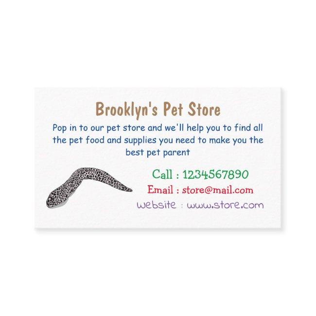 Spotted Moray Eel Cartoon Illustration Business Invitations
