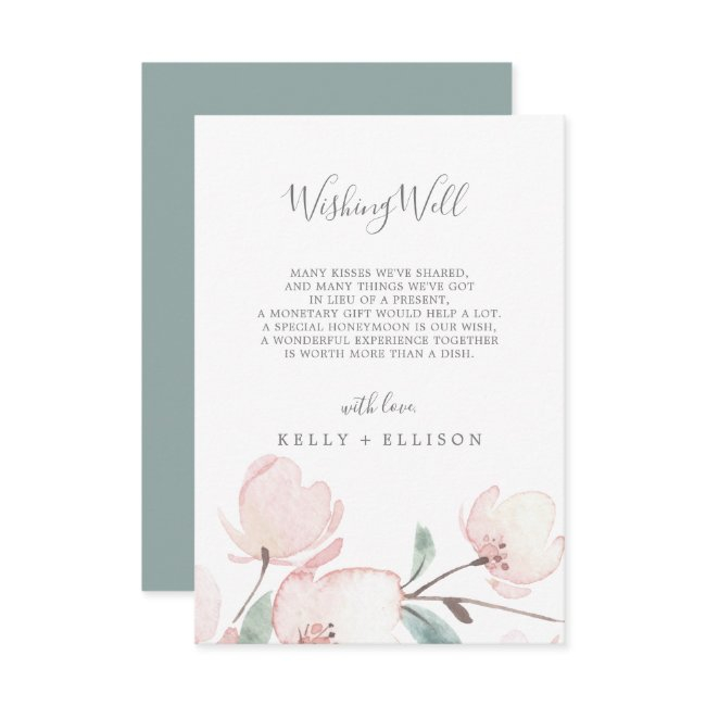 Spring Cherry Blossom Wedding Wishing Well Invitations