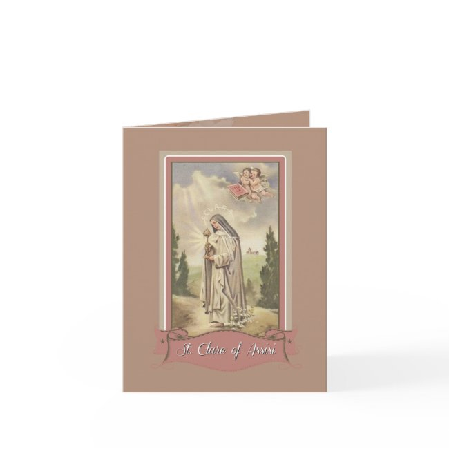 St. Clare Of Assisi Note Invitations