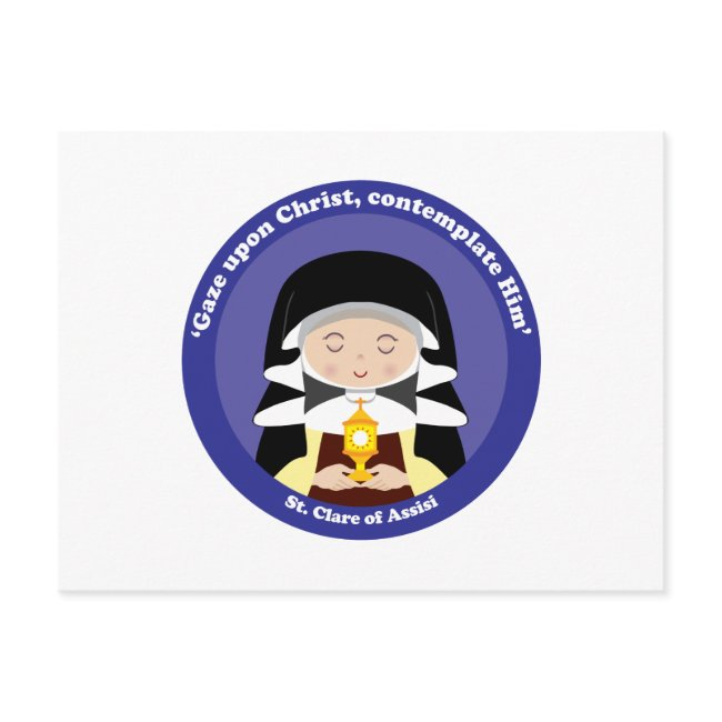 St. Clare Of Assisi Postinvitations