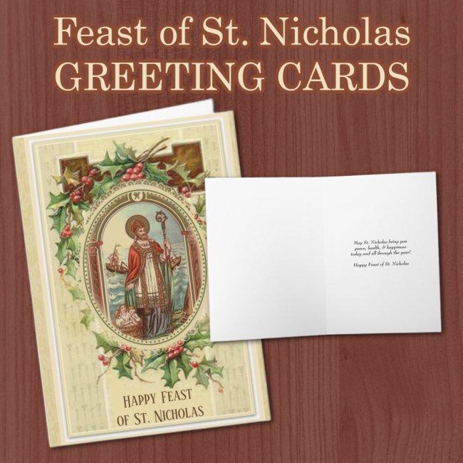 St. Nicholas Catholic Feast Day Religious Holiday Invitations