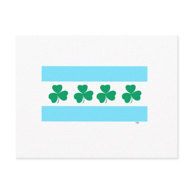 St Patrick's Chicago Dye The River Green Postinvitations