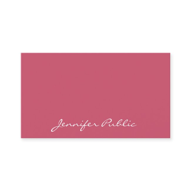 Stylish Red Modern Handwritten Name Professional Business Invitations