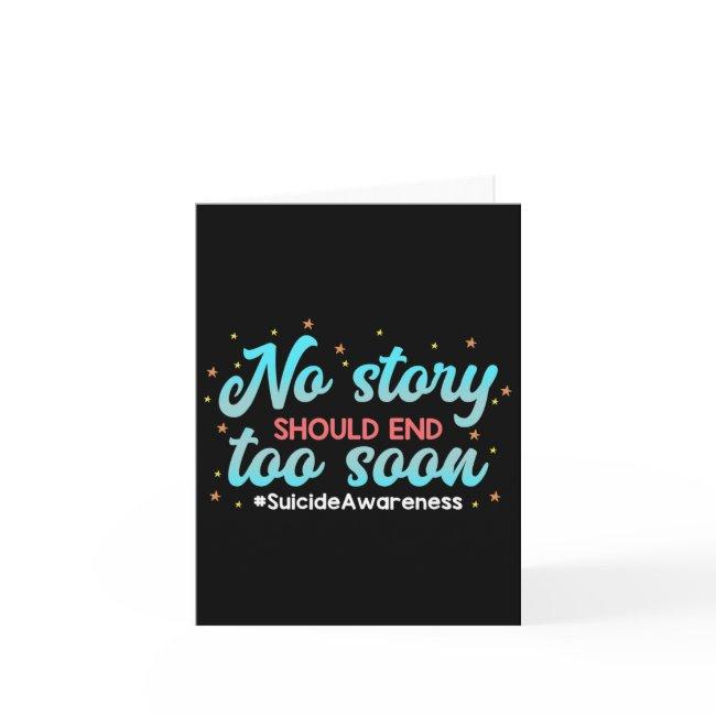 Suicide Awareness No Story Should End Invitations