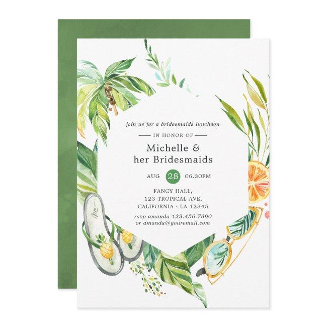 Summertime Bridesmaids Luncheon Invitation