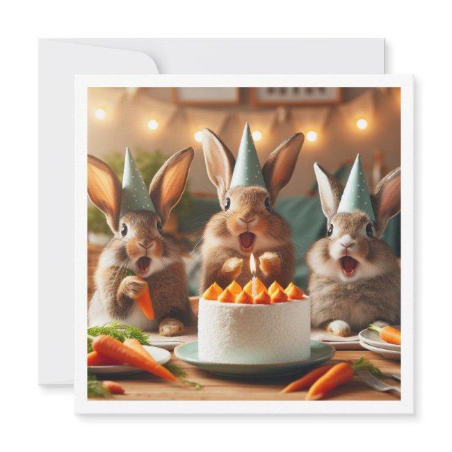 Surprise! Our Sweet Bunny Birthday, Hare Birthday Invitation
