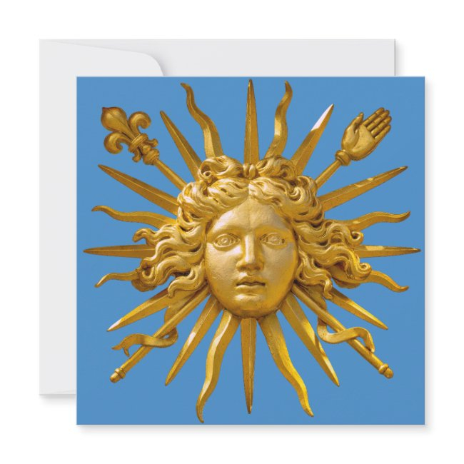 Symbol Of Louis Xiv The Sun King Invitation
