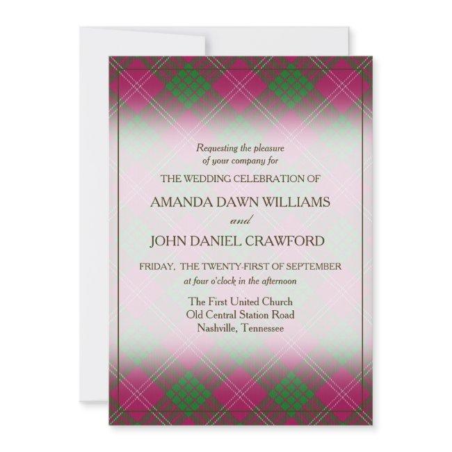 Tartan Beauty Clan Crawford Scottish Plaid
