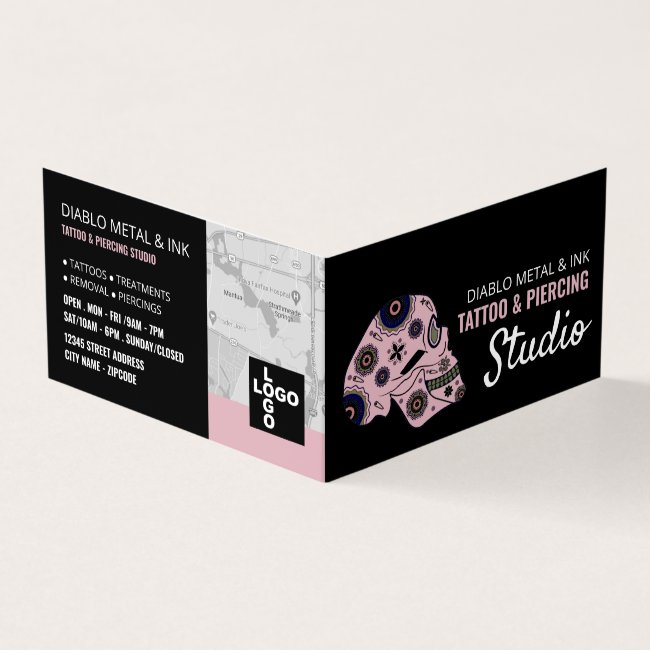 Tattoo & Body Piercing Studio, Appointment Business Invitations