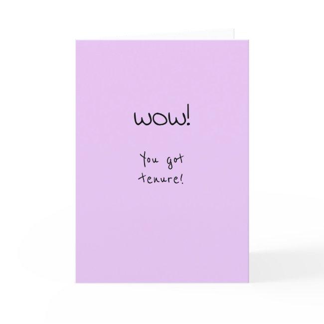 Tenure Congratulations Fun Invitations