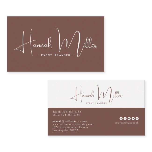 Terracotta | Modern Elegant Minimalist Business Invitations