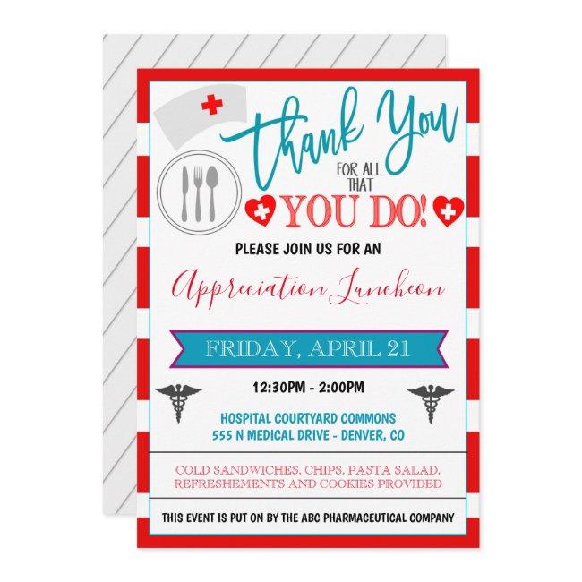 Thank You Healthcare Workers Event Invitation