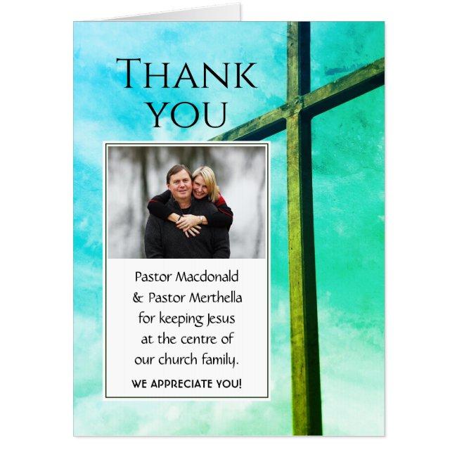 Thank You Pastor Keeping Jesus Centre Jumbo Photo Invitations
