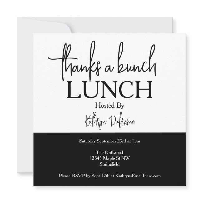 Thanks A Bunch Lunch Invitation