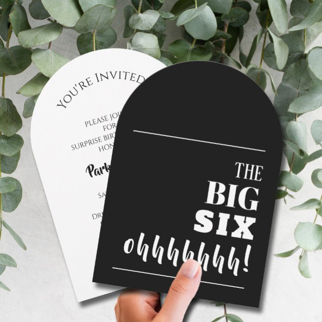 The Big 60th Birthday Party Arch Invitation