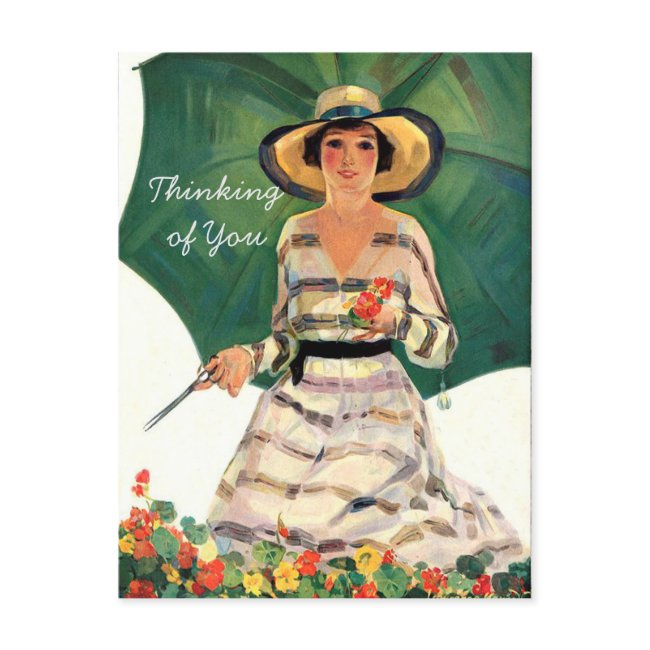 The Gardener Floral Thinking Of You Postinvitations