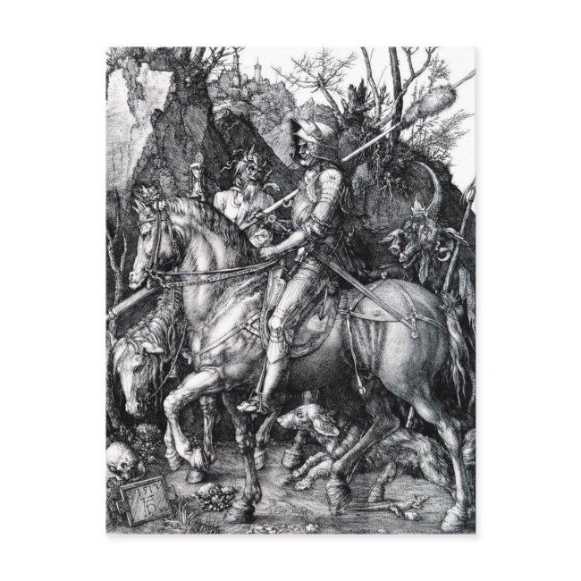 The Knight, Death And The Devil By Albrecht Durer Postinvitations