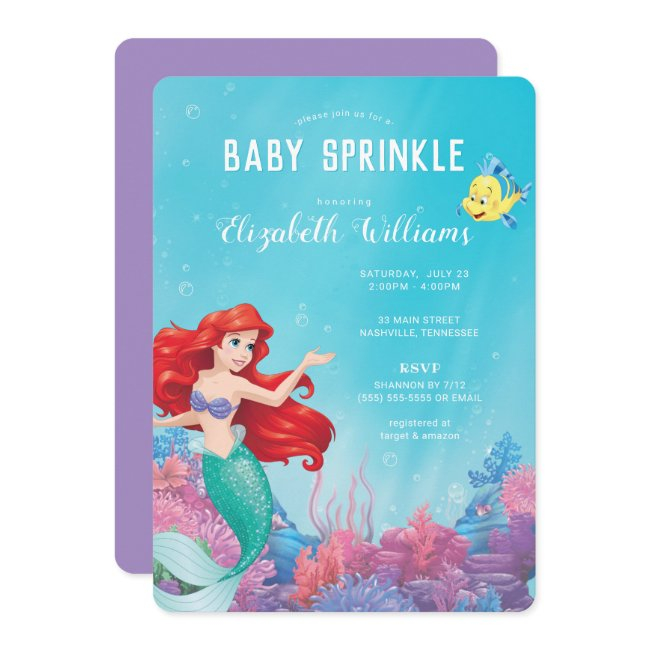 The Little Mermaid | Summer Baby Sprinkle Invitation