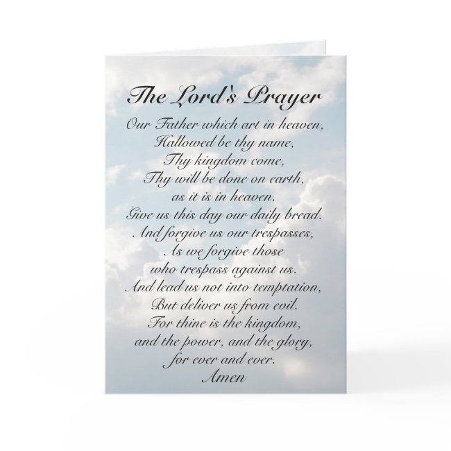 The Lord's Prayer, Our Father Which Art In Heaven, Invitations