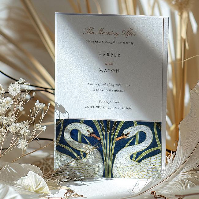 "the Morning After" Post-wedding Brunch Invitation