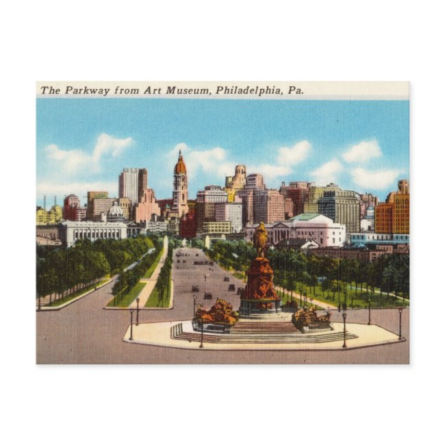 The Parkway, Philadelphia, Pennsylvania Postinvitations