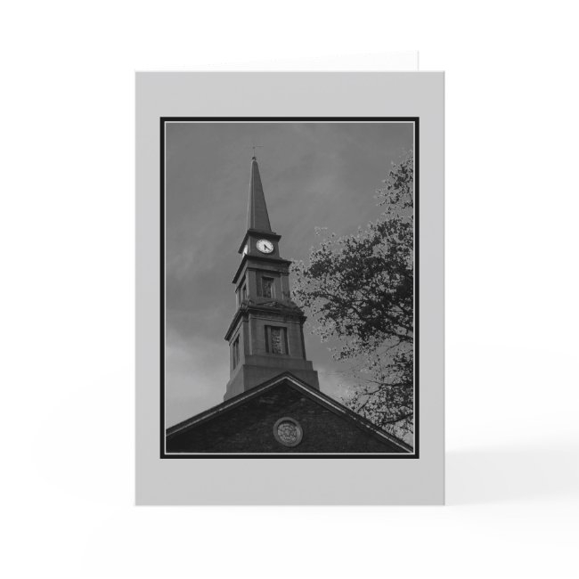 'the Tower Clock' Blank Greeting Invitations