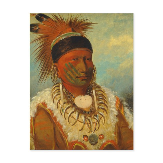 The White Cloud, Head Chief Of The Iowas Postinvitations