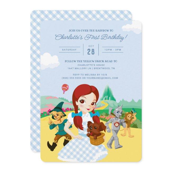 The Wizard Of Oz First Birthday Invitation