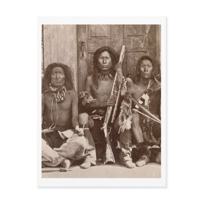Three Indian Braves, Photographed By The Royal Eng Postinvitations