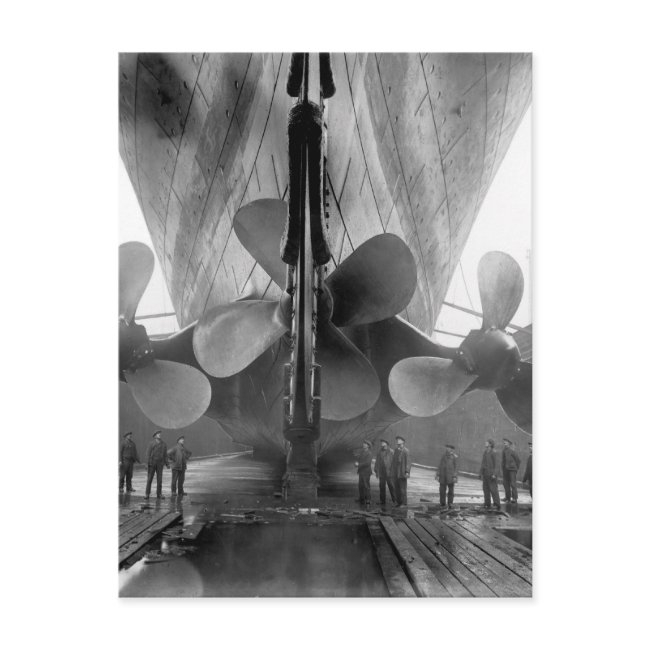 Titanic's Propellers Postinvitations