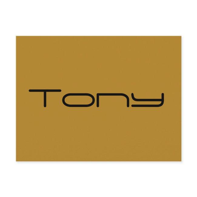 Tony, Orphan Black Chraacter,geometric Font Postinvitations
