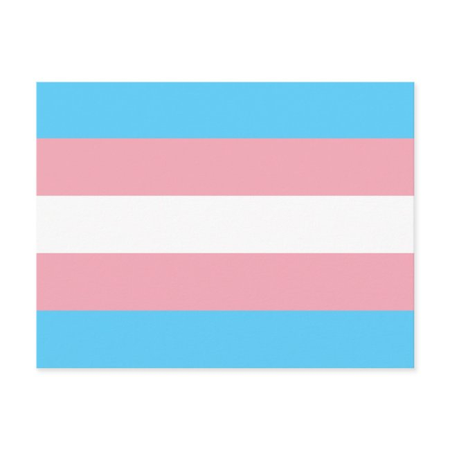 Transgender Pride Flag Postinvitations