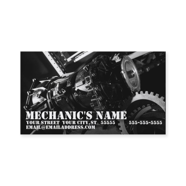 Transmission Mechanic Business Invitations