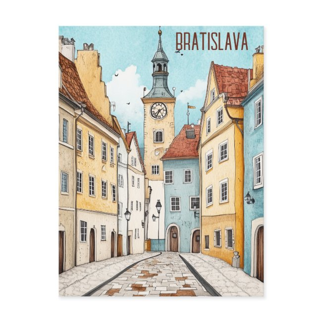 Travel To Bratislava Slovakia Postinvitations