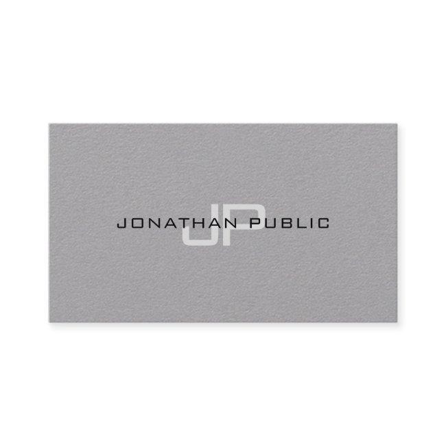 Trendy Elegant Monogram Minimalist Plain Luxury Business Invitations