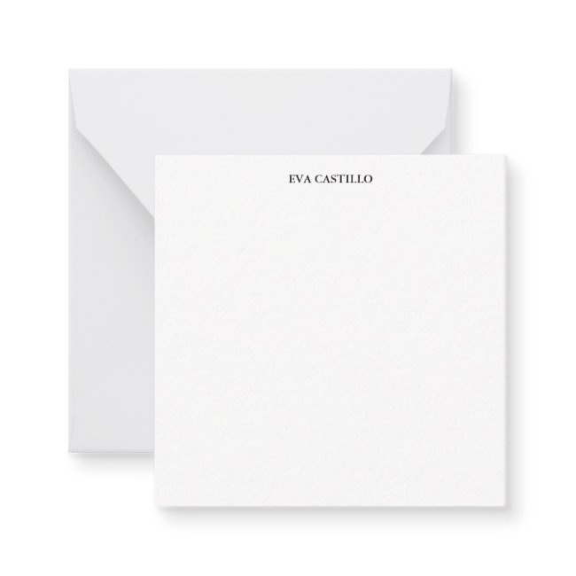 Trendy Modern Elegant Simple White Professional Note Invitations