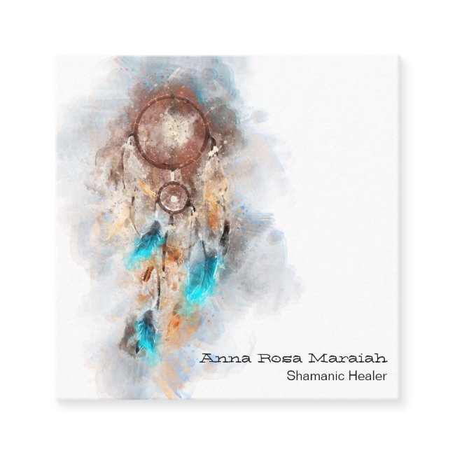 *~* Tribal Sacred Shamen Shamanic Dream Catcher Square Business Invitations
