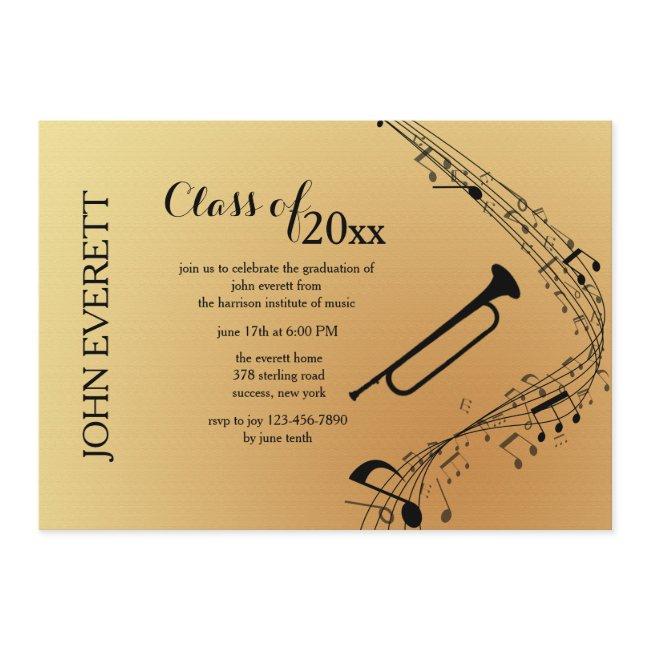 Trombone Musical Instrument Invitation