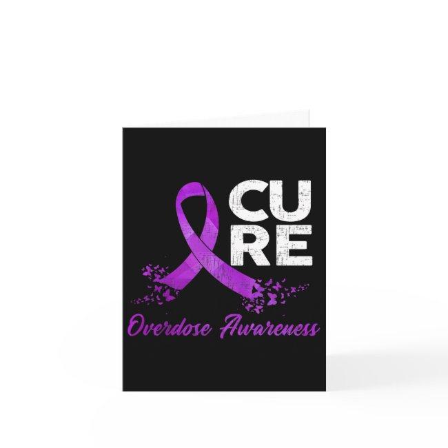 Tu Floral Ribbon Overdose Awareness Costume Warrio Invitations