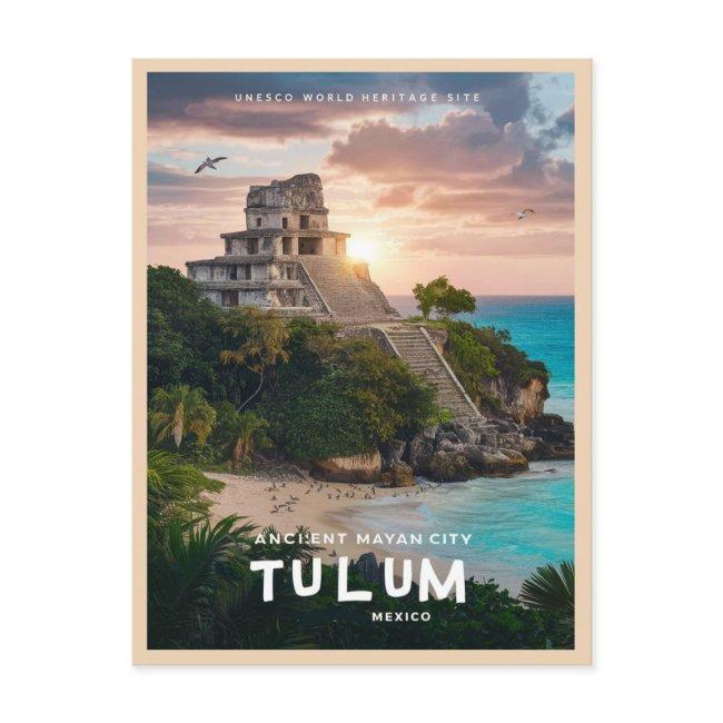 Tulum Mayan Ruins Postinvitations