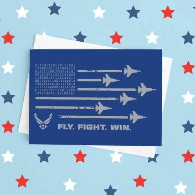 U.s. Air Force | Fly. Fight. Win - Grey Invitations