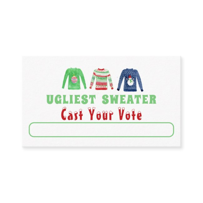 Ugliest Christmas Sweater Voting Invitations