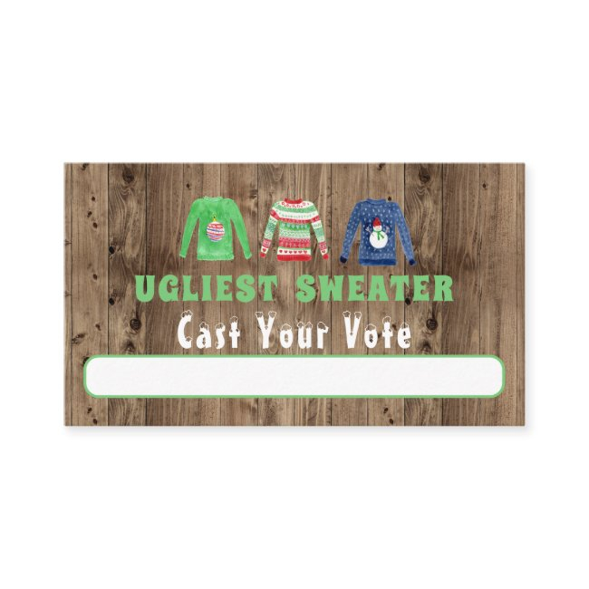 Ugliest Christmas Sweater Voting Invitations